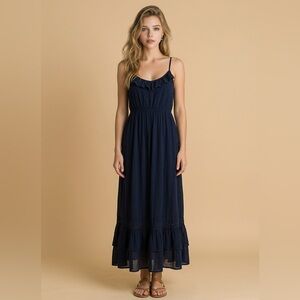 Xhilaration Boho navy maxi dress
